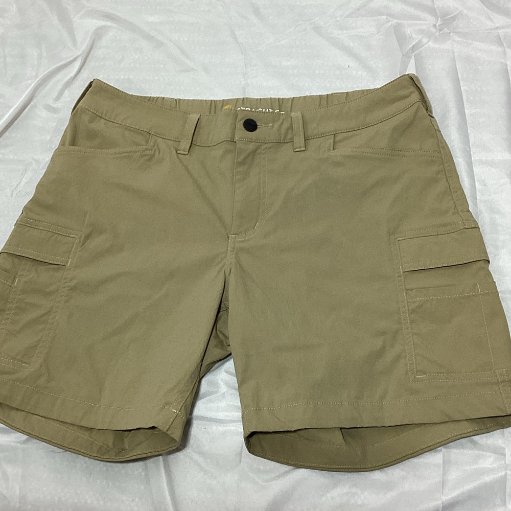 Carhartt Women's Cargo Shorts Size 12 in Black and Tan Flawed* - Picture 4 of 15